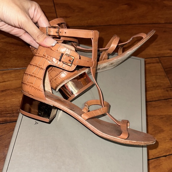 BCBGMAXAZRIA MA-Cross Gladiator Heeled Sandals - Picture 1 of 7